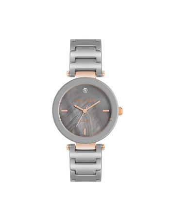 Grey Brown Anne Klein Diamond Accented Bracelet Watch Ceramics | XNZBH46779